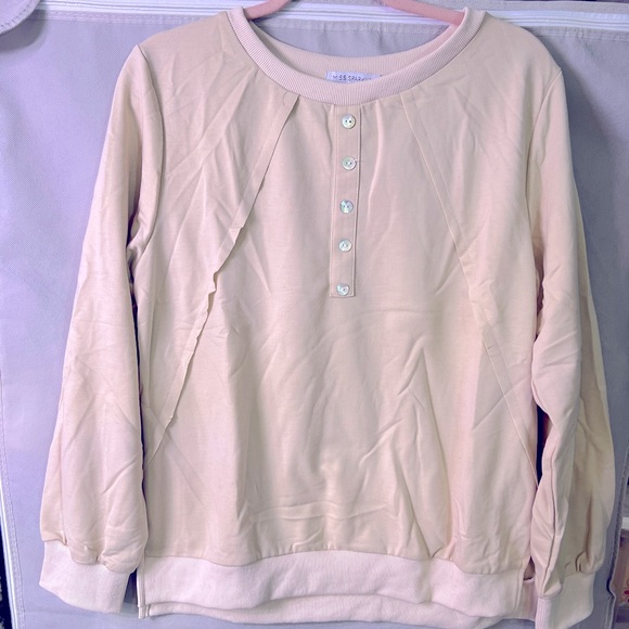 Cream Long Sleeve Top - Picture 2 of 2